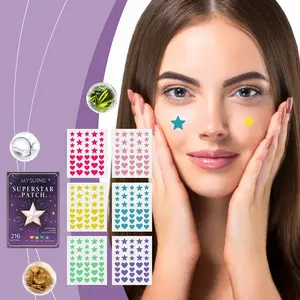 JAYSUING Invisible Multi-Color Acne Pimple Patches Cover Acne Marks Clear Blemishes Gentle Facial Care Acne Spot Treatment
