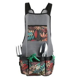 Laelr Garden Apron, Oxford Cloth Work Apron with Pockets, Adjustable Tool Apron for Home Garden, Heavy Duty Work Apron for Men & Women, Artist Apron for Painting Comfortable