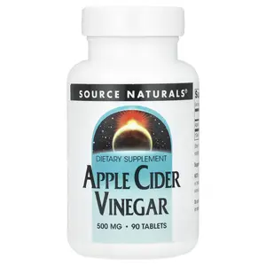 Source Naturals Apple Cider Vinegar, 500 mg, 90 Tablets