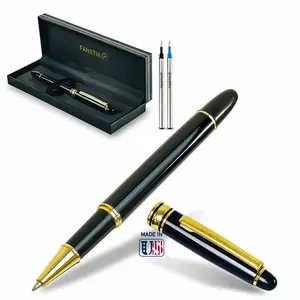 Fanstik Rollerball Black & Gold Pen