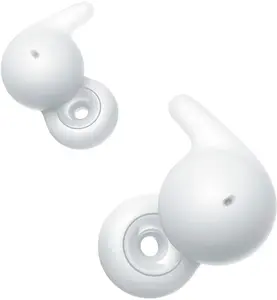 Refurbished - Sony LinkBuds Open Truly Wireless Earbud Headphones with an Open-Ring Design for Ambient Sounds and Newly Developed Air Fitting Supporters, White
