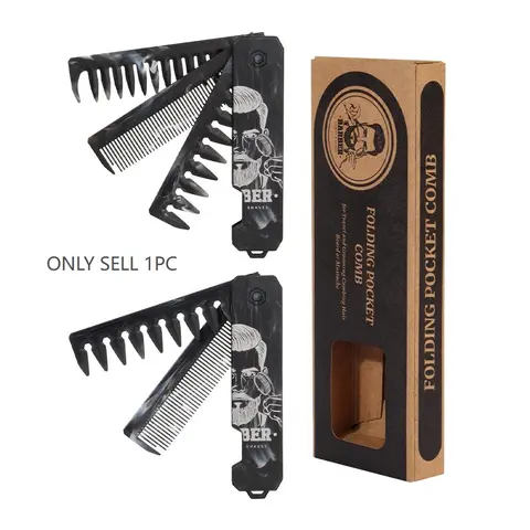 Men's Professional Barber Straight Blade with Wooden Handle, Zinc Alloy Double-Edged Safety Shaver for Beard and Hair, Non-Slip Grip for Salon Level Home Shaving Daily Comb, Haircare Gift, Barber Use Tools