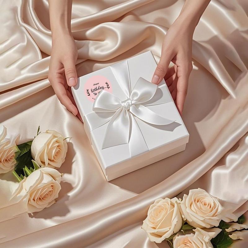 STARBOLING 2 inch Round Thermal Label,Pink Circle Thermal Sticker Labels for Business and Home,Direct Thermal Printer Label for DIY Logo Design,Thanks Card,300 Labels/1 Roll