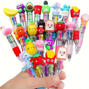 20/50 Cute Cartoon Four-Color Mini Color Four-Color Ballpoint Pen TikTokShopBlackFriday