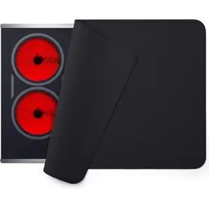 Fireproof and  Stove Top Covers, 20x24 inch Electric Stove Cover Mat, Glass Top Stove Cover - Ceramic Glass Cooktop Protector - Flat Top Oven Cover, Black Without Logo
