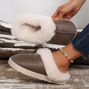 Women's Slippers Fuzzy Fluffy & Furry House Shoes for Bedroom & Outdoors - Cute Warm Comfy for Winter