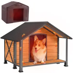 Aivituvin-AIR88/89-IN Large Waterproof Insulated Dog House| Liner Inside|Iron Frame Dog House