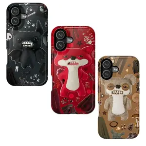 Fuggler Monster Phone Case - Weirdcore Ugly Cute Teeth Plushie Cover - Indie Aesthetic Dark Humor Funny Gift  Cover Suitable for iPhone