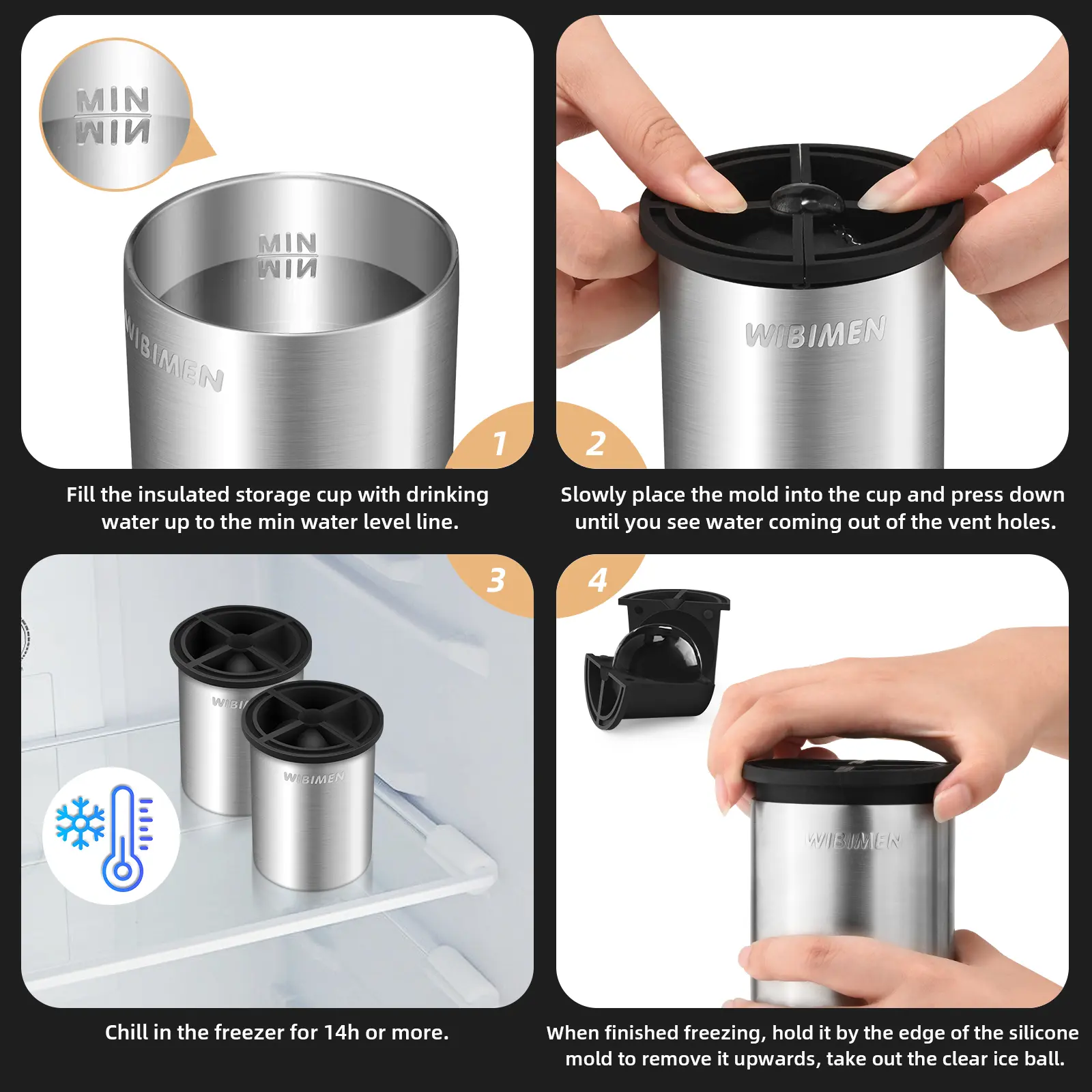 Home Bar Essential Crystal Clear Ice Ball Mold (2 or 4 Pack) Home Bar Essential Crystal Clear Ice Ball Mold (2 or 4 Pack)