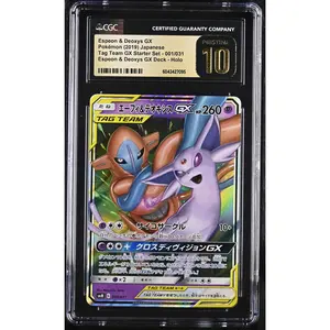 Espeon & Deoxys GX CGC Pristine 10 2019 TAG TEAM GX Starter Set #001/031