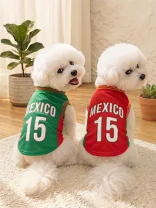 AESS x PETSIN Color Blocked Anti Shedding Pet Dog Vest Comfortable Breathable Puppy Summer Fashion Apparel