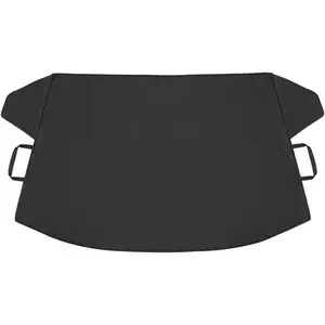 Windshield Cover for Ice Snow and Hail Protection - Waterproof Magnetic Guard for Winter, Freeze Protector for Auto Truck Van and SUV, Black, 78" x 43" in