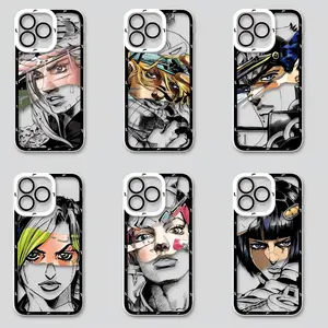 Anime JoJo's Bizarre Adventure Phone Case For iPhone 17 16 15 14 13 12 11 - Personalized Aesthetic Design Shockproof Phone Case: Your Perfect Blend of Style and Safety!