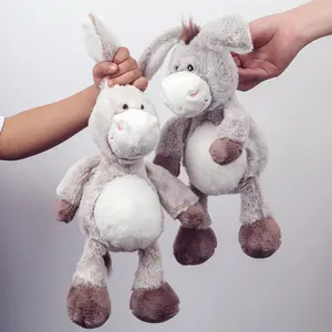 Rise Plushie Kawaii Donkey Doll - Cute Present Gift for Stress Relief - Soft Stuffed Animal Toy for Kids and Adults pip plush