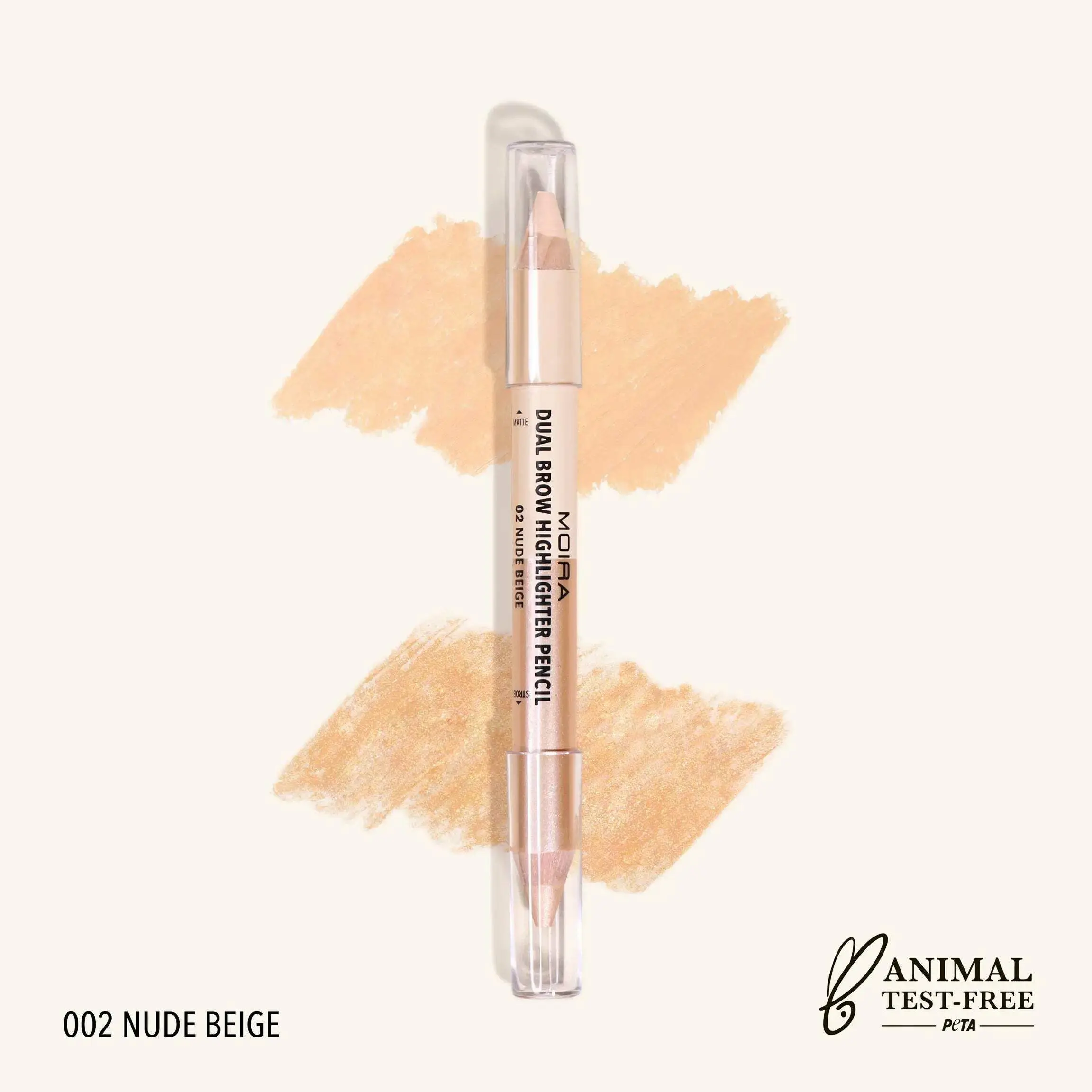 Moira Dual Brow Highlighter - Nude Beige