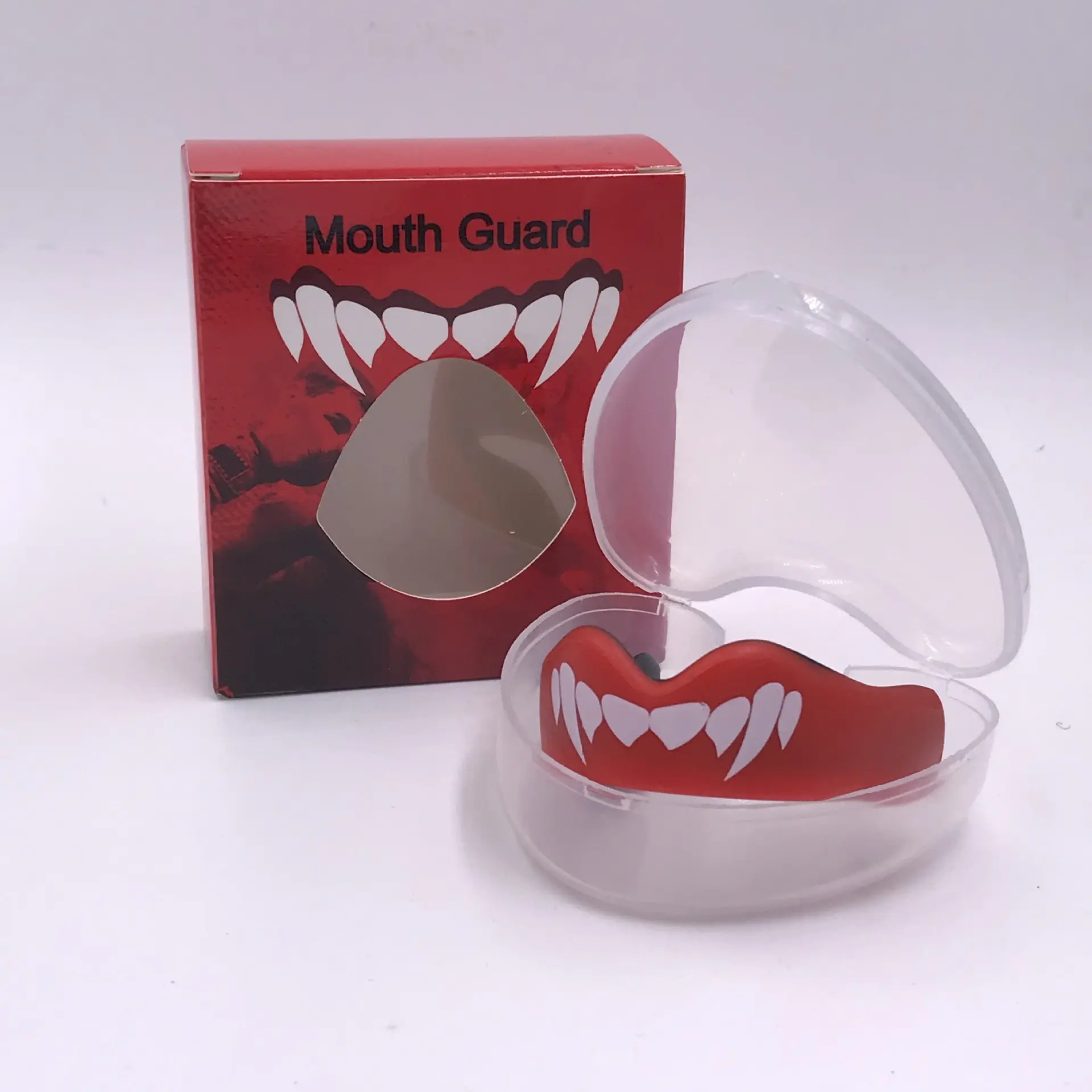 EVA Polymer Mouth Guard, Custom Moldable Boil-and-Bite Fit for Adults - Shock Absorbent Protection for Muay Thai & Kickboxing - BPA/Latex Free