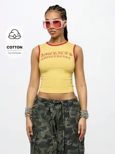 [CONVERTIBLE] 4th Of July America|S Sweetheart Tank Top Sleeveless Crop Summer Y2K Fashion Athletic Sports Workout Gym Casual Streetwear Festival Urban Retro Varsity Style