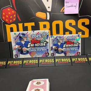 (RTB#11) 5 AUTOS (1) 2025 TOPPS FINEST BREAKERS DELIGHT BOX and (1) 2025 TOPPS FINEST HOBBY BOX. (32 Random Team Break)