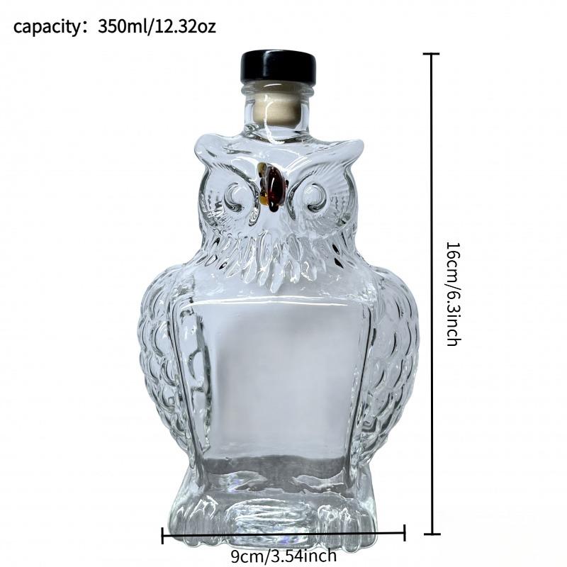 Eagle Shaped Glass Whiskey Decanter, Portable Creative Liquor Storage Bottle, Art Sculpture Ornament, Unique Christmas Gift for Men & Couples, Home Bar & Party Decor