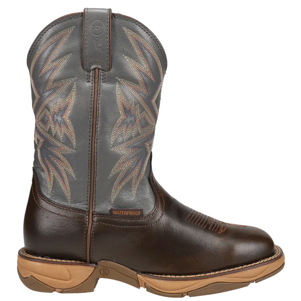 Tony Lama Mens Bartlett 11 Inch Waterproof  Work/Duty - Brown, Grey