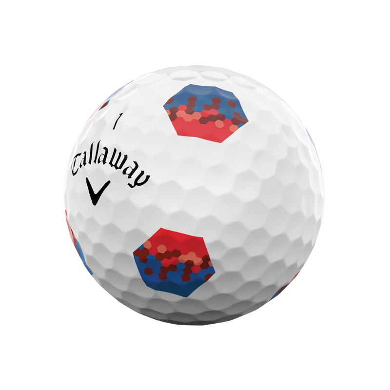 Callaway Golf Chrome Tour X TruTrack '24 Golf Balls in Blue/Red