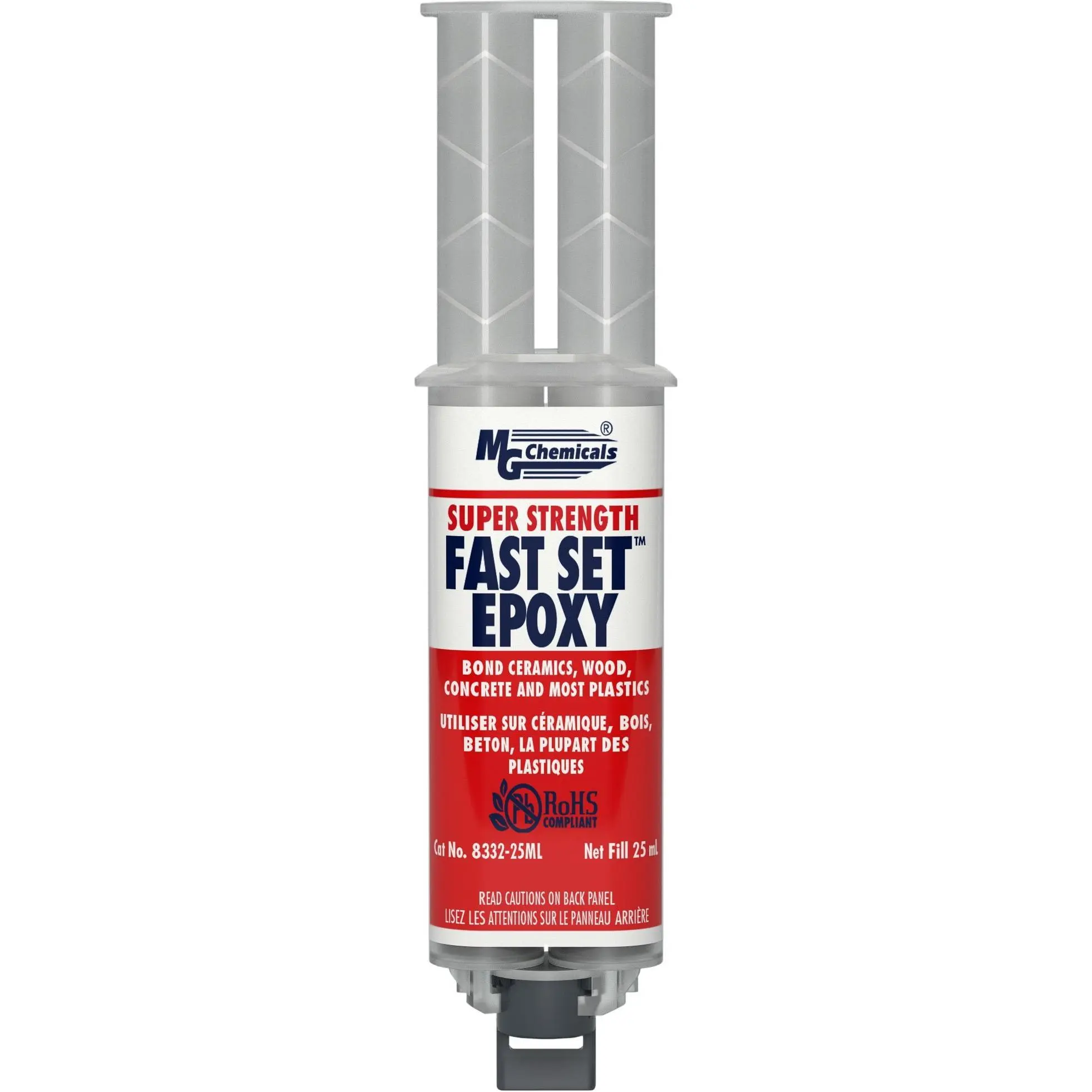 MG Chemicals Super Strength Fast Set Epoxy, 5000 PSI, 25 ml Dual Dispenser, Non Conductive (8332-25ML)