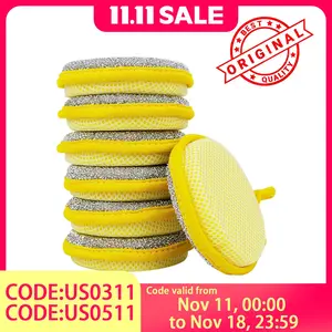 10-Pack Heavy-Duty Cleaning Sponges - Holiday Cleaning Essentials for Stubborn Stains