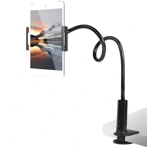 Gooseneck Phone Holder for Bed DeskCell Phone Stand for Desk Bed Gaming Accessories,Gifts for Men Mom Senior Tech Mount for Recording Filming Laying Down Flexible Magic Arm Clamp