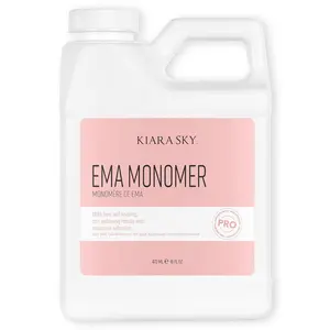 Kiara Sky EMA Monomer Professional Acrylic Nail Liquid 16 Fl Oz MMA Free Self Levelling Formula