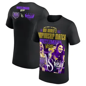 WrestleMania 42 Rhea Ripley vs. Jade Cargill T-Shirt ,Vintage WW.E Graphics Tee, Pro Wrestling WrestleMania Fan Gift Tee Gift for Men And Women