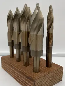 STILETTO SILVER & DEMING COBALT STEP TIP DRILL BIT - 8pc SET 9/16" - 1"