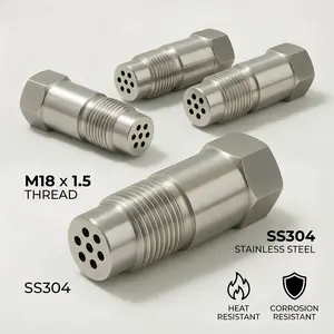 Stainless Steel M18x1.5 Thread, with mesh Filter, Silver, Universal Fault Indicator Repair Adapter.