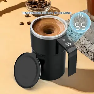 Digital Display Intelligent Temperature Measurement Magnetic Automatic Stirring Cup, Electric Coffee Cup, Milkshake Cup, Fitness Protein Shaker Bottle