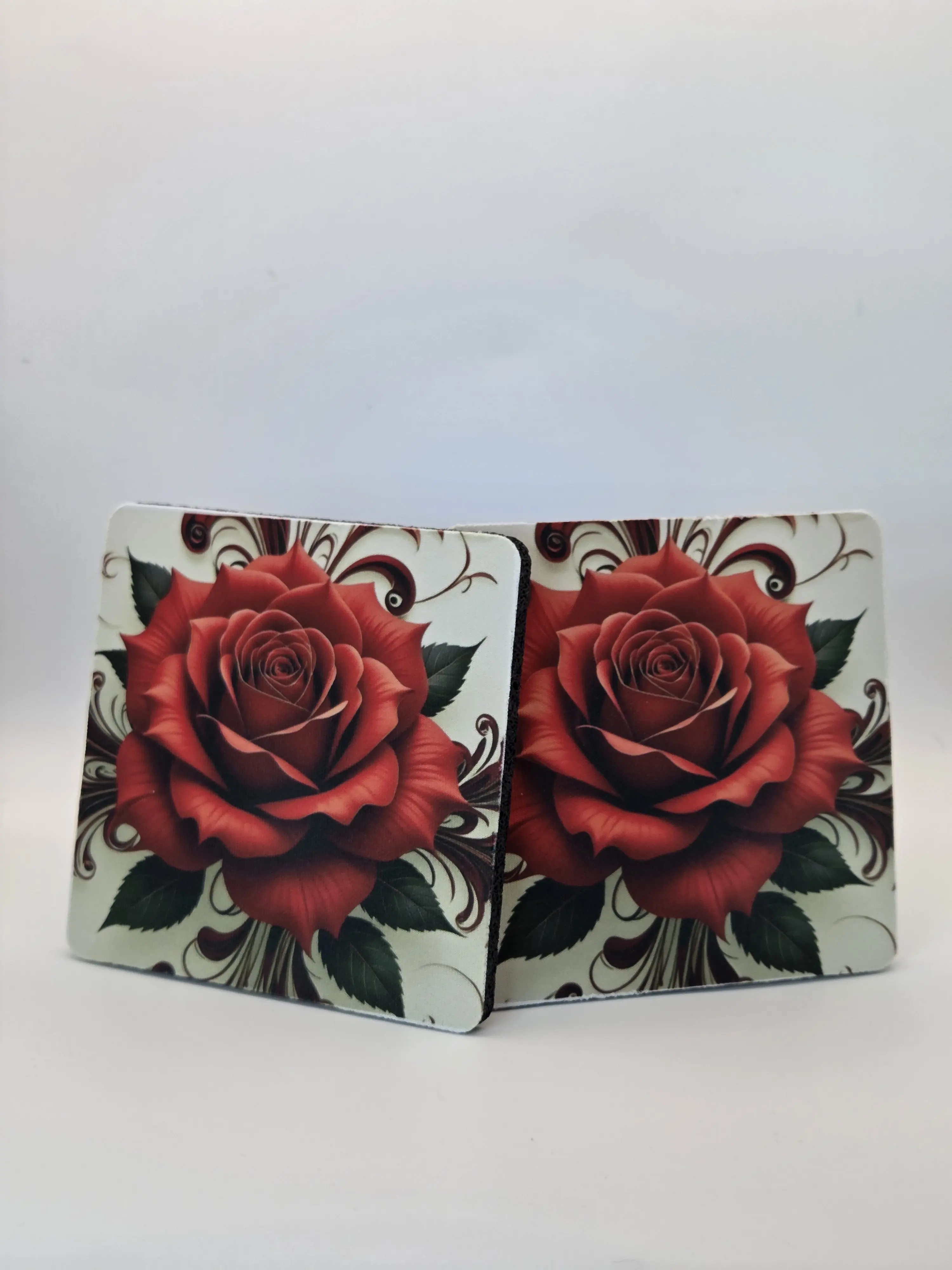 Posa vaso personalizado con arreglo floral