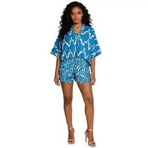 Ankara Cotton Crop Top & Shorts Set | 2-Piece Matching Set | Side Pockets | 5 Vibrant Colors | African Print Outfit