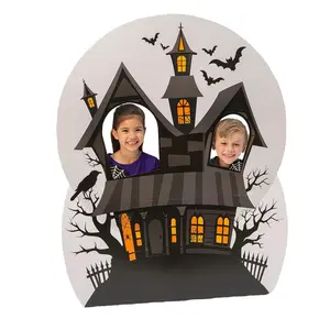 43" x 54" Halloween Haunted House Cardboard Cutout Photo Booth Stand-In-Stand-Up