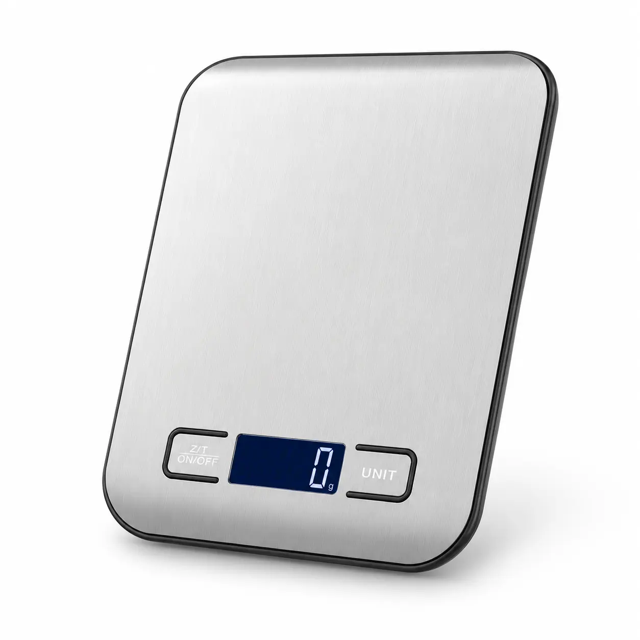 Digital Kitchen Scale with LCD Display, Tare Function and Stainless Steel Platform