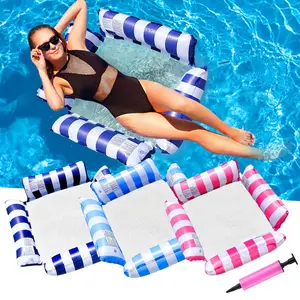 Inflatable Pool Floats Adult 3 Pack Pool Hammock Float 4-in-1 Adult Pool Float Water Hammock, Saddle, Drifter, Lounger, Floats Rafts Pool Floating for Adults for Swimming Pool Lake Beach