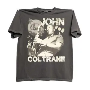 Vintage John Coltrane Jazz Musician Graphic Tee - Retro Cotton Fit Shirt for Music Lovers