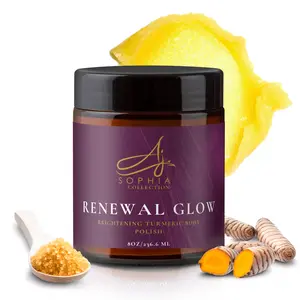 Renewal Glow Brightening Turmeric Body Polish Body Care Nourishing Organic Skin Repair Cleansing Cleanser Body Care Body Care Flower Body Care Flower Blend Oat body  butter creme fraiche