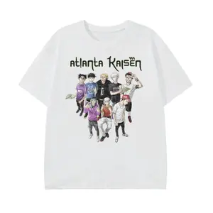 Atlanta Kaisen T-Shirt, Jujutsu Kaisen Anime Tee, Gifts Shirt, Unisex Vintage Graphic Tees Gothic Grunge Y2k Emo Scene Amity Affliction Style Clothes Men Women Streetwear Must-Have Anime Inspired Vintage Style Casual Shirt