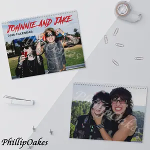Johnnie and Jake Wall 2026 Calendar for Fan Lover 270gsm Premium Paper 11x8.5 & 14x11.5 Inches Eco-Friendly Design