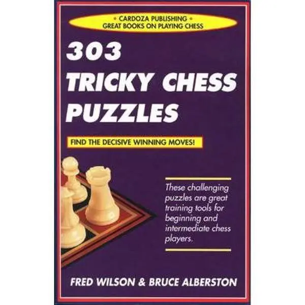 Used Chess Book - 303 Tricky Puzzles by Fred Wilson (Paperback, English) - Intermediate Training Resource for Enthusiasts (Chess Books Category), Chess Puzzles For Intermediate