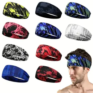 1pc New Men's Sports Headband, Sweat-Absorbent and Breathable, Unisex Sports Headscarf for Running, Fitness, and Yoga