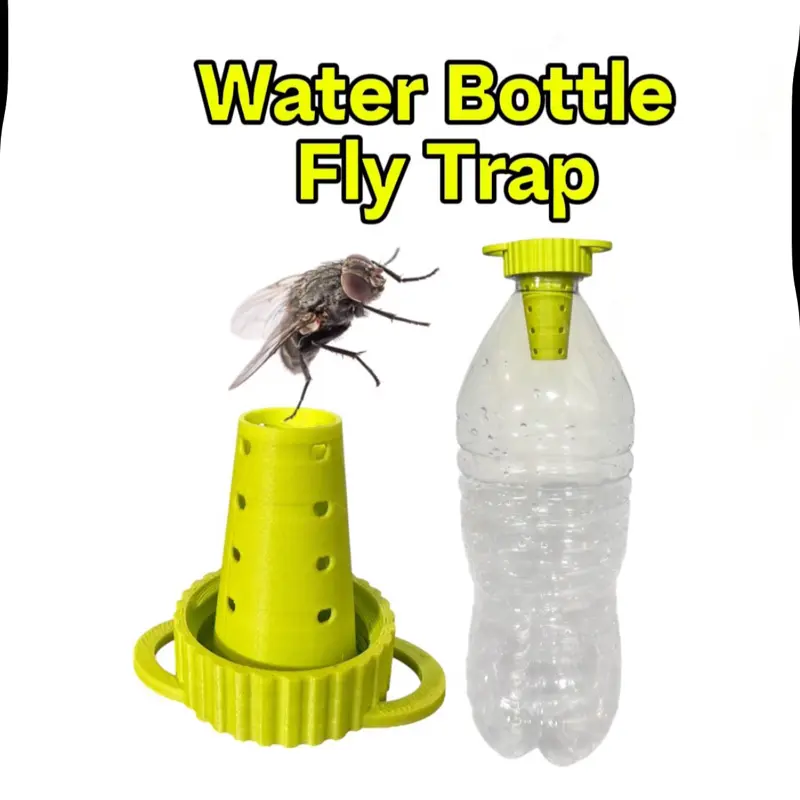 Water Bottle Fly Trap Catcher for Outdoors Patios & Indoors - Effective Insect Control Solution Catches Flies Easy