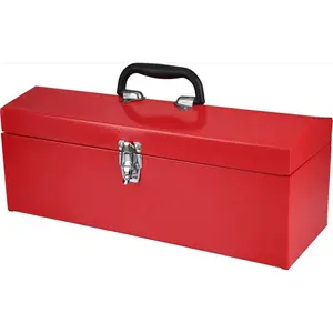 212 MAIN Steel Grip 19 in. Water-Resistant Steel Toolbox - Toolbox Storage Box for Tool Organization, Power Tool Organization, Cycling Sports & Outdoor Leisure Equipment