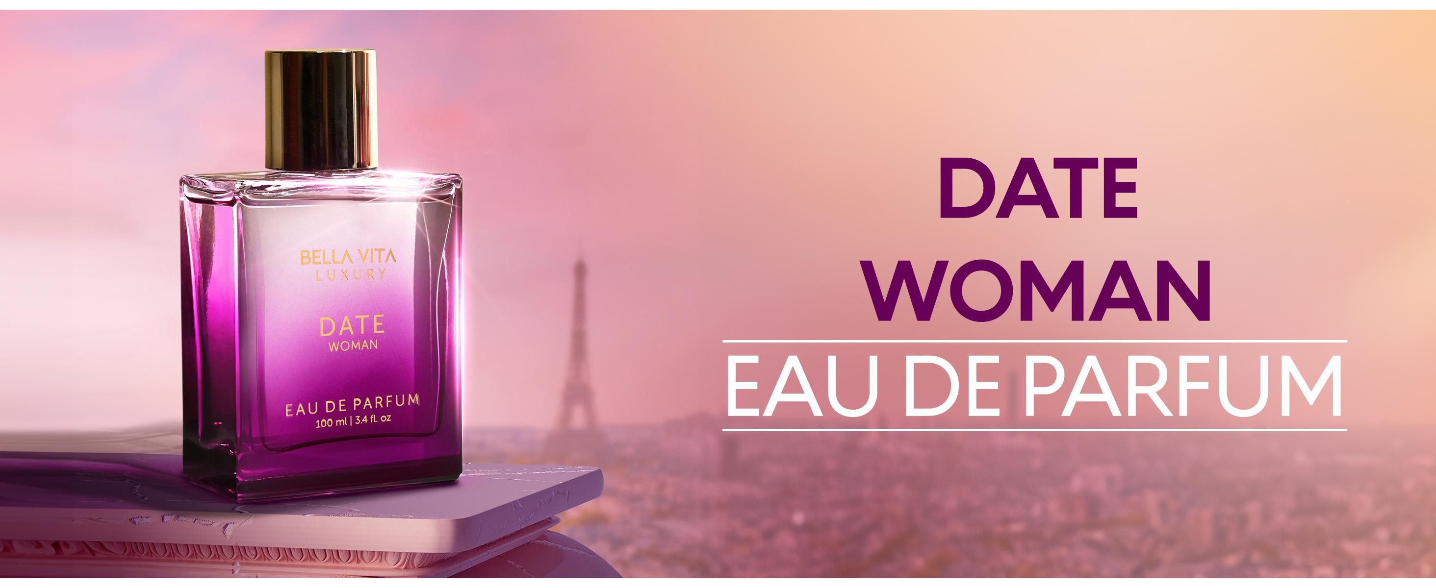 BellaVita Luxury's Date x 2 | Eau De Parfum (EDP) | Perfume for Women | Pink Pepper, Red Fruit & Jasmine | Fruity & Spicy | Long Lasting BellaVita Luxury's Date x 2 | Eau De Parfum (EDP) | Perfume for Women | Pink Pepper, Red Fruit & Jasmine | Fruity & Spicy | Long Lasting