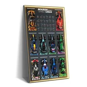 【Car Not Included】Display Wallboard for Speed Champions Ultimate Collector's Pack, Wall Mount for Collectible  Model Car Kit  Space-Saving Easy Assembly Creative Home Decor