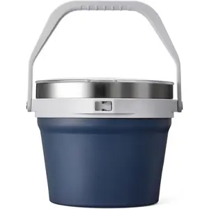 7L Insulated Ice Bucket with Lid,Double Wall Vacuum Stainless Steel Beverage Bucket Keeps Frozen Longer,Holds 6 Longnecks or 3 Bottles of ,for , Champagne, Large Parties(Navy)