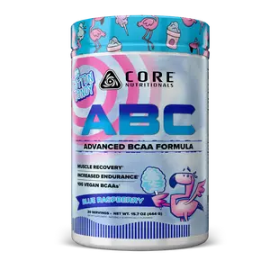 Core Nutritionals ABC- Advanced BCAA Supplement with 2.5g Beta-Alanine, 2.5g Citrulline Malate, and 2.5 Vegan Fermented Glutamine